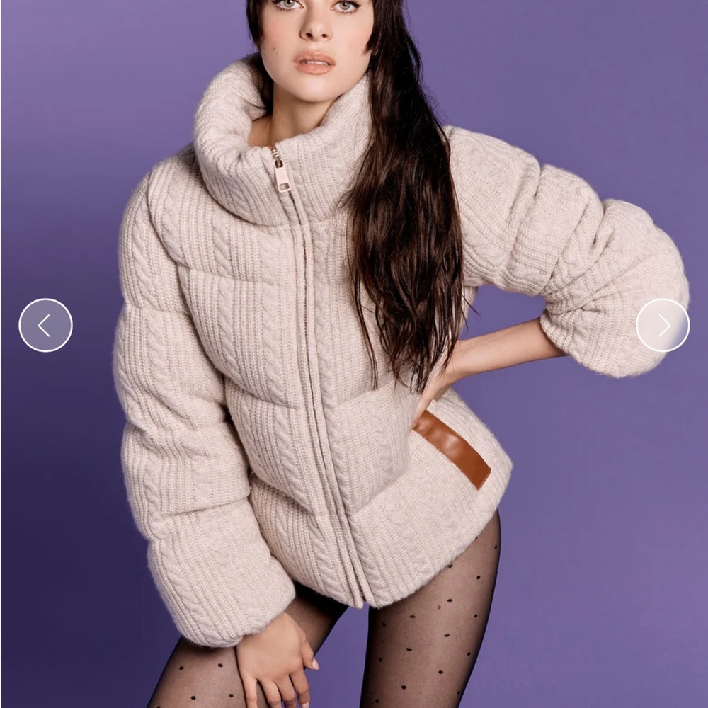 Nicole Benisti Kensington Cable Knit Puffer